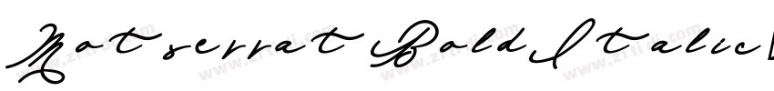 Motserrat BoldItalic字体转换